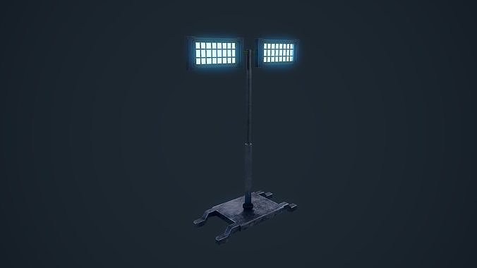 Light Stand Low-poly 3D model