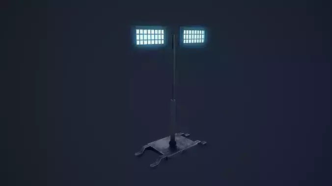 Light Stand Low-poly 3D model