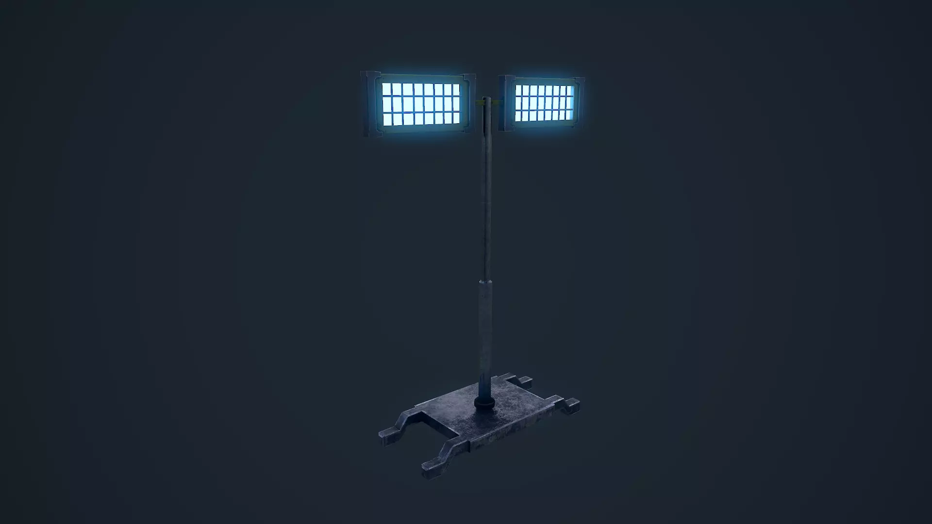 Light Stand Low-poly 3D model_0