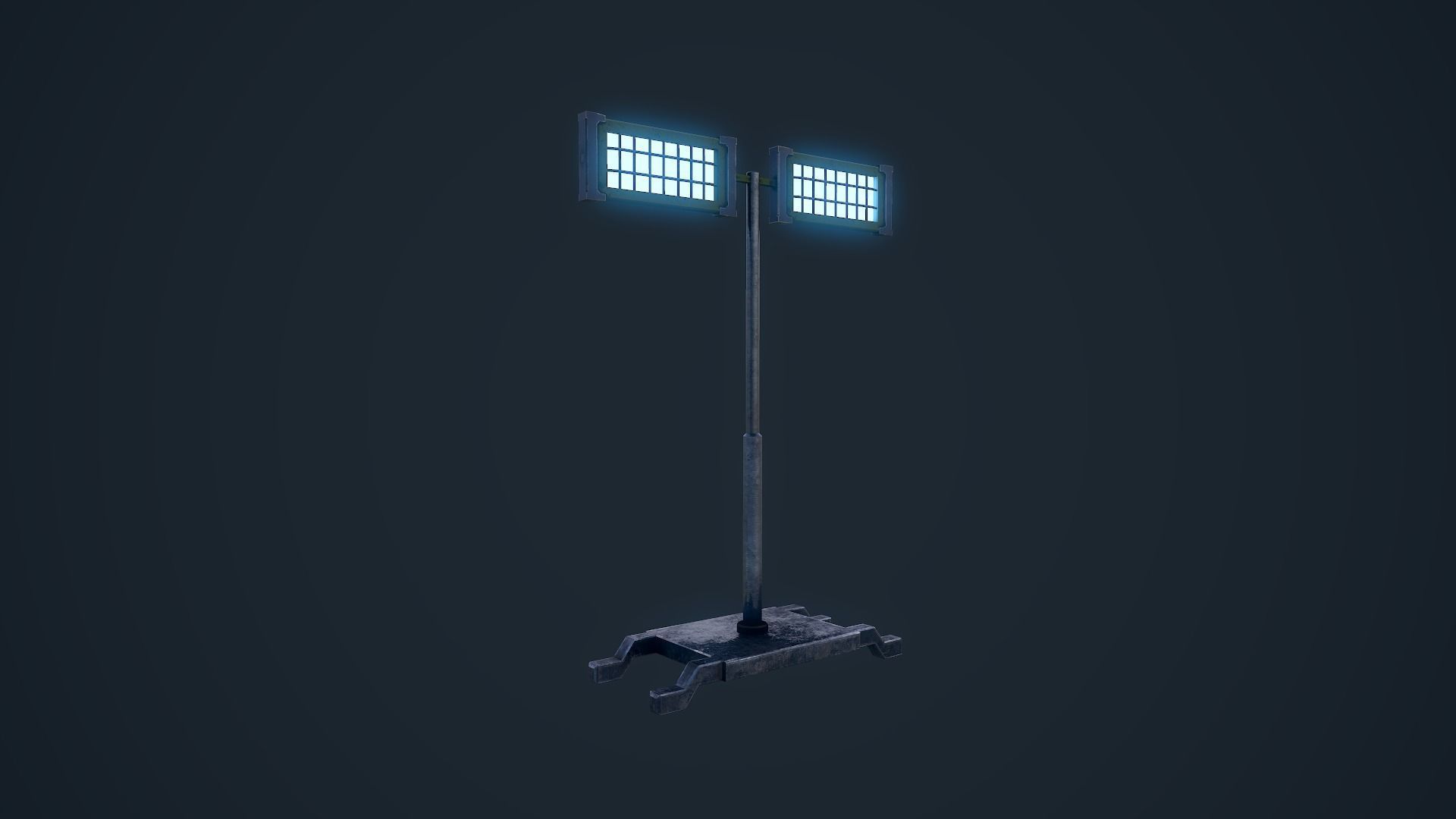 Light Stand Low-poly 3D model_9