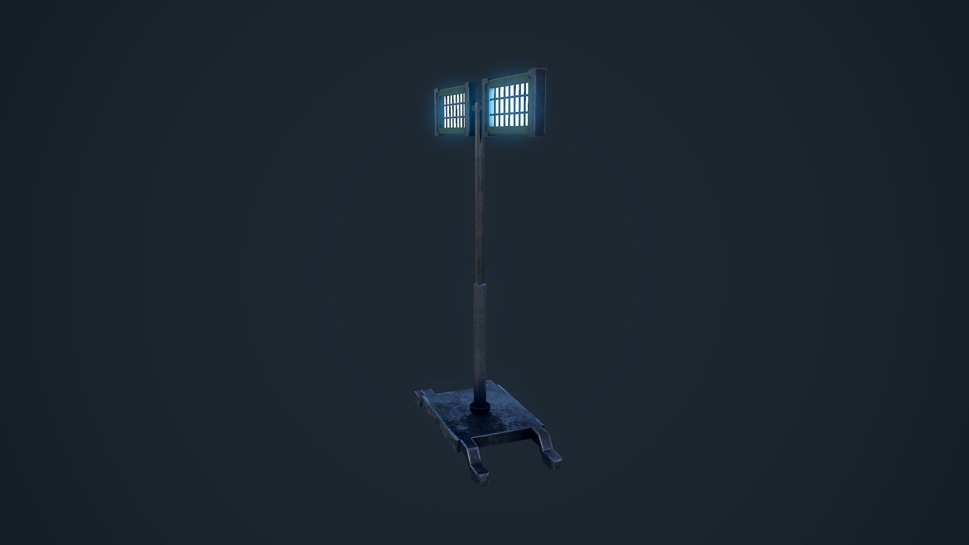 Light Stand Low-poly 3D model_4
