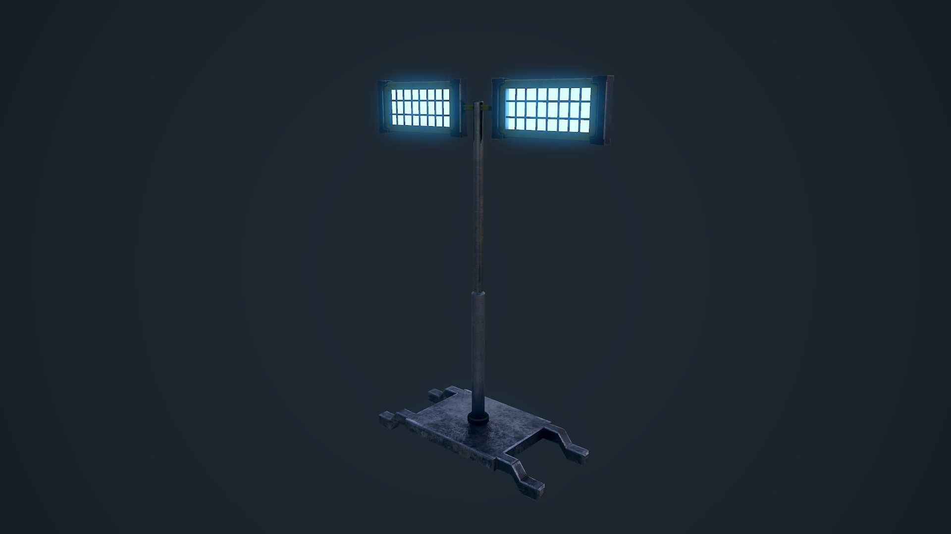 Light Stand Low-poly 3D model_3