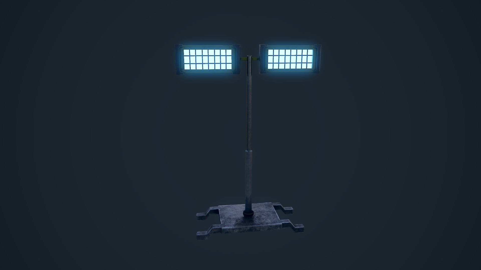 Light Stand Low-poly 3D model_2