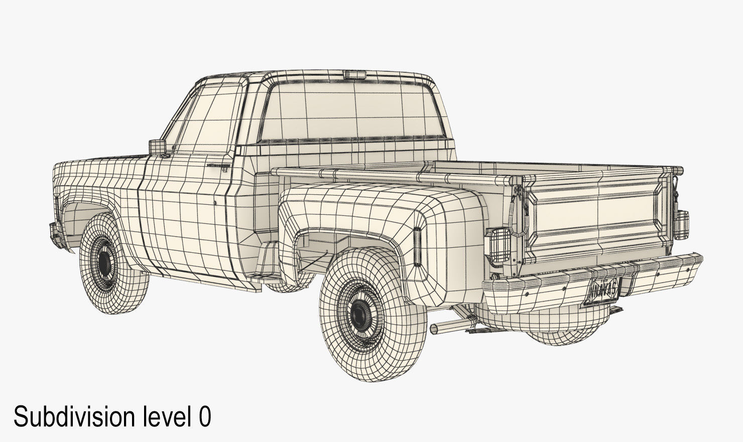 GENERIC STEPSIDE PICKUP TRUCK 10 3D model_15
