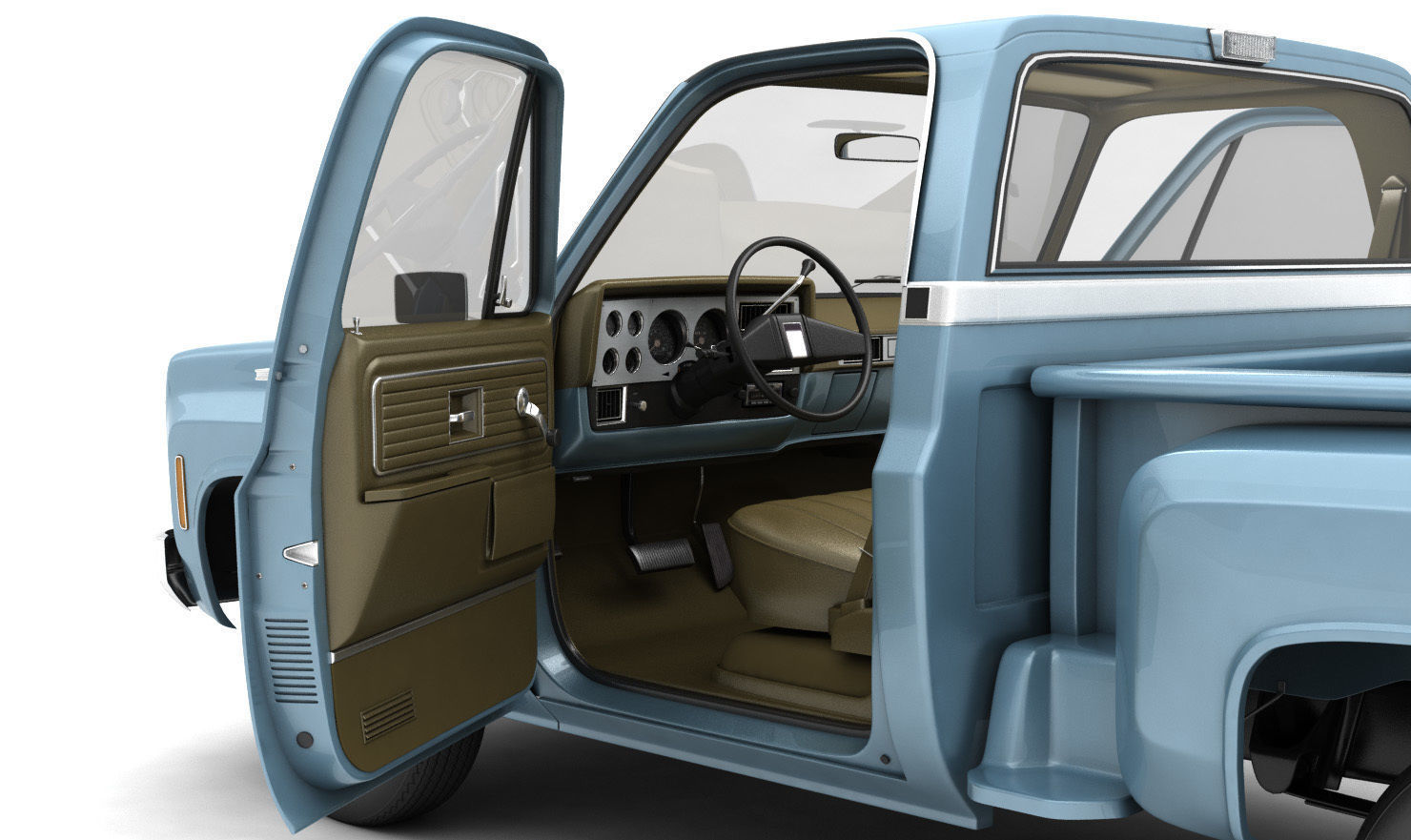 GENERIC STEPSIDE PICKUP TRUCK 10 3D model_5
