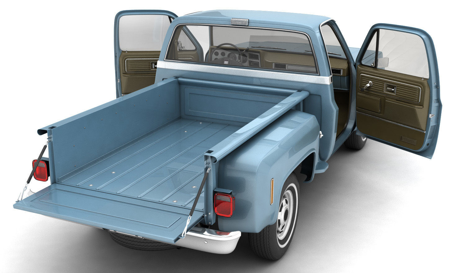 GENERIC STEPSIDE PICKUP TRUCK 10 3D model_4