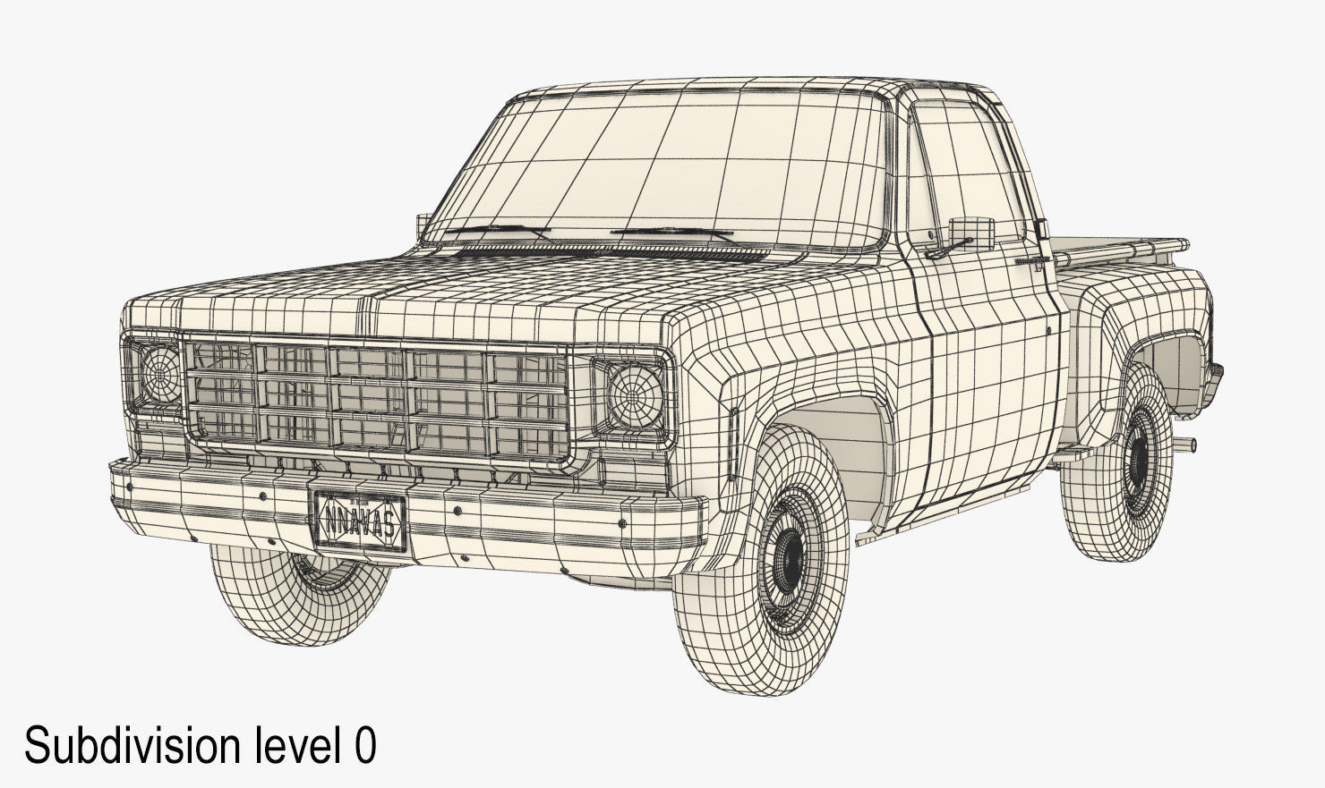 GENERIC STEPSIDE PICKUP TRUCK 10 3D model_13