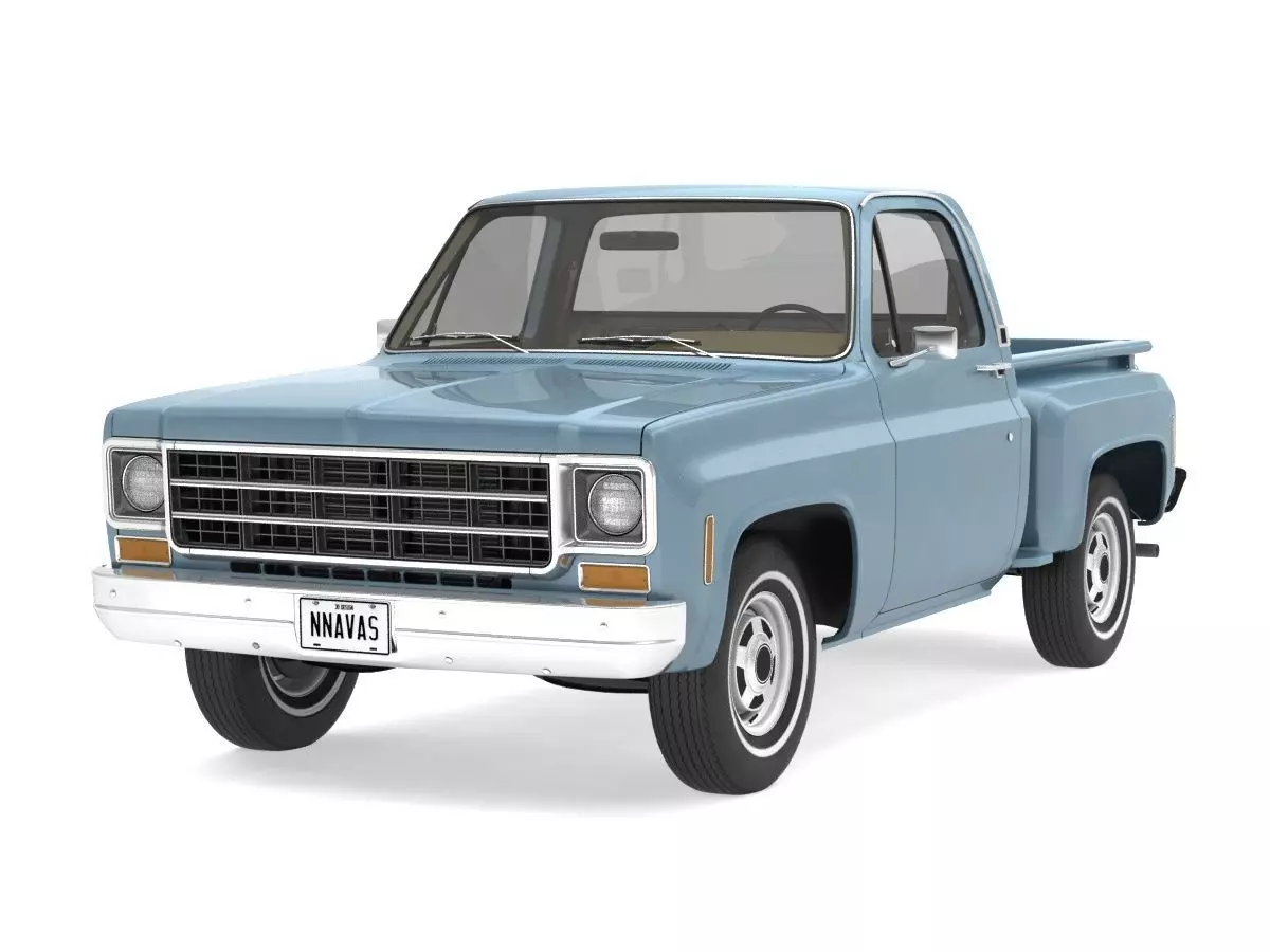 GENERIC STEPSIDE PICKUP TRUCK 10 3D model_0