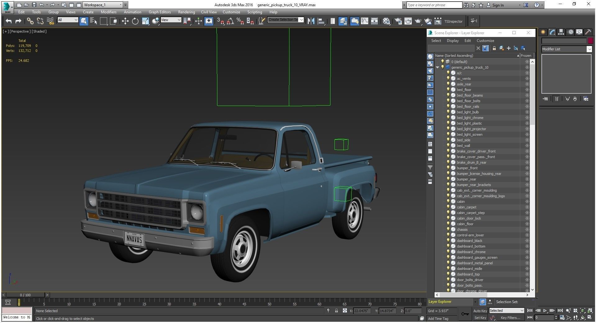 GENERIC STEPSIDE PICKUP TRUCK 10 3D model_17