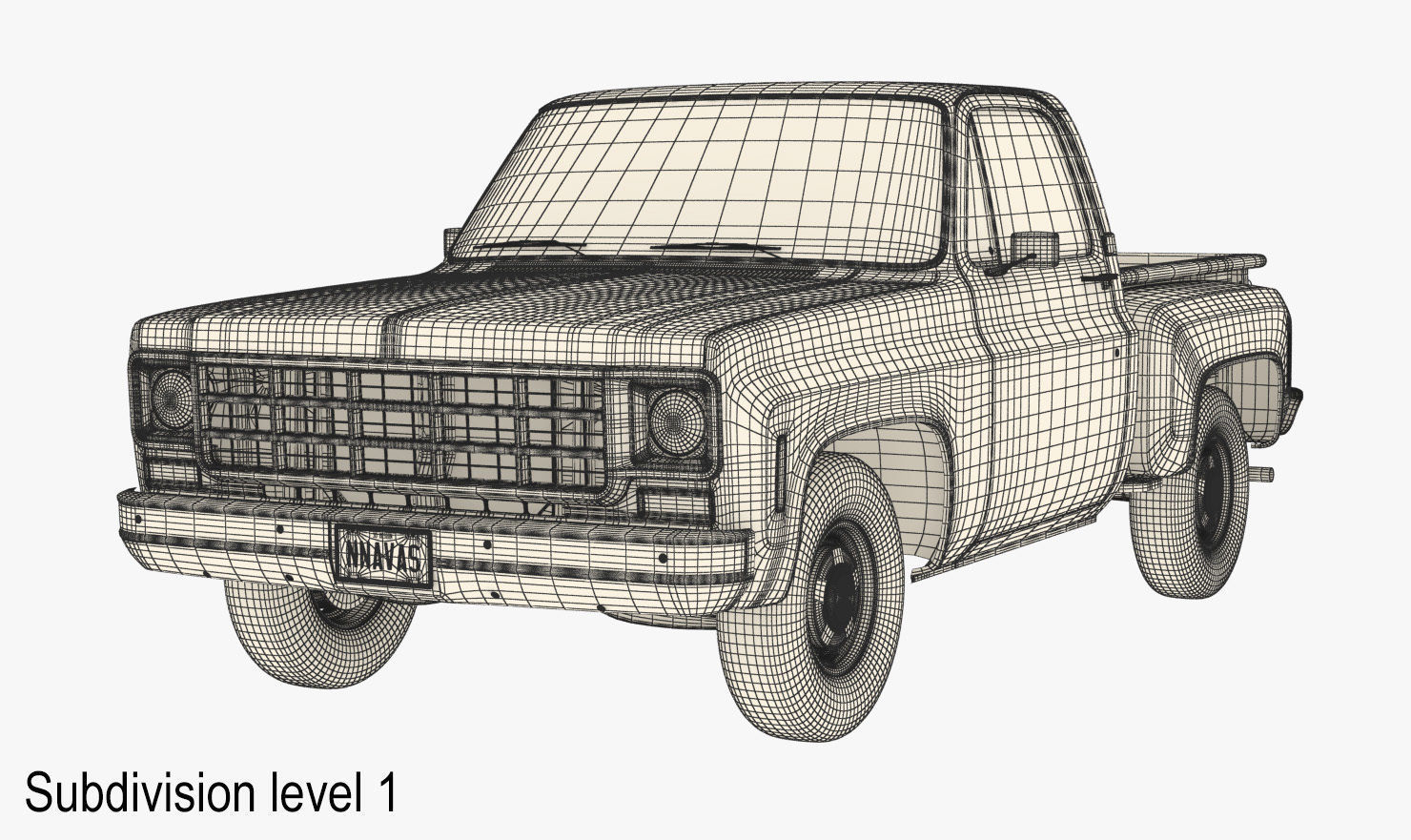 GENERIC STEPSIDE PICKUP TRUCK 10 3D model_14