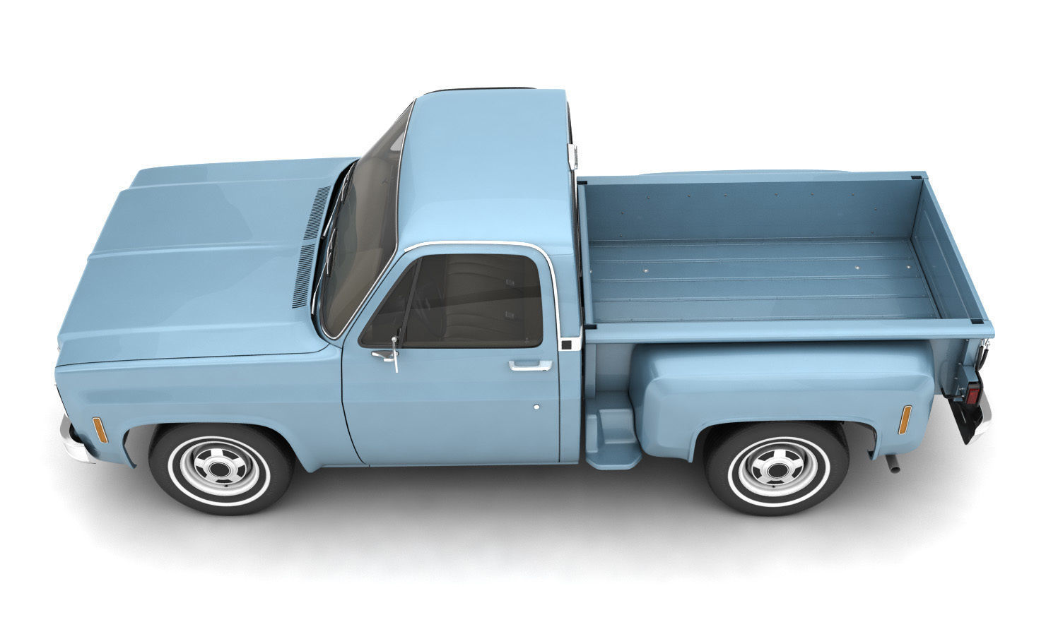GENERIC STEPSIDE PICKUP TRUCK 10 3D model_8