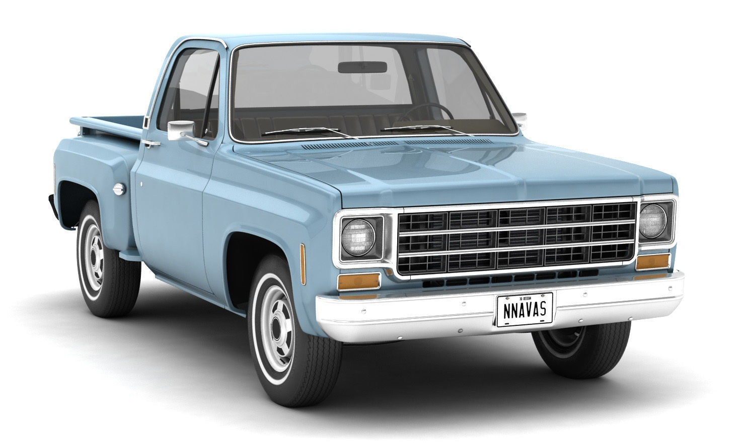 GENERIC STEPSIDE PICKUP TRUCK 10 3D model_2