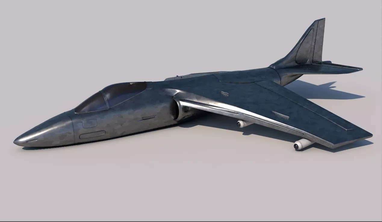 AV-8B fighter jet Free 3D model