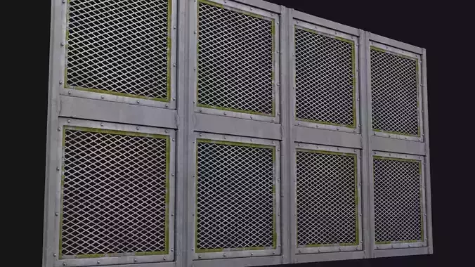 Modular Outdoor Steel Panels - PBR ready procedural material Texture