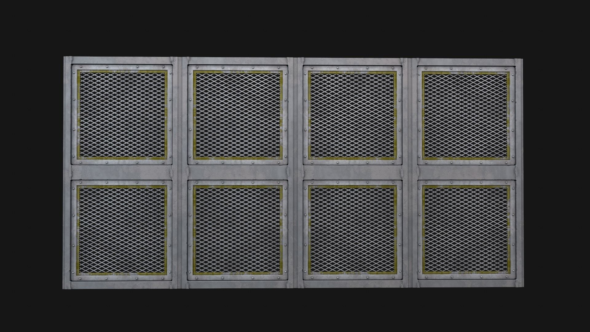 Modular Outdoor Steel Panels - PBR ready procedural material Texture_4