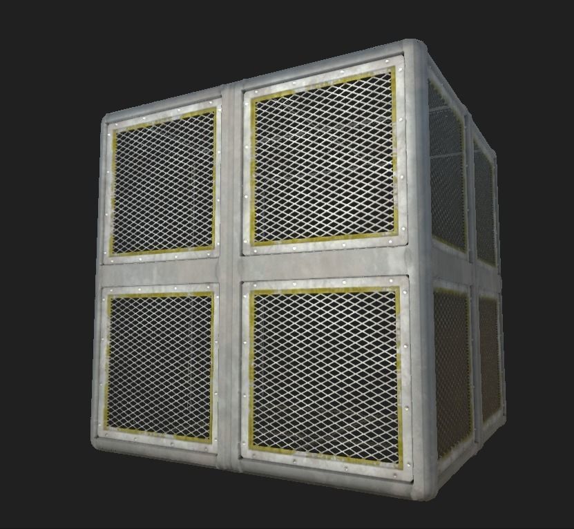 Modular Outdoor Steel Panels - PBR ready procedural material Texture_1