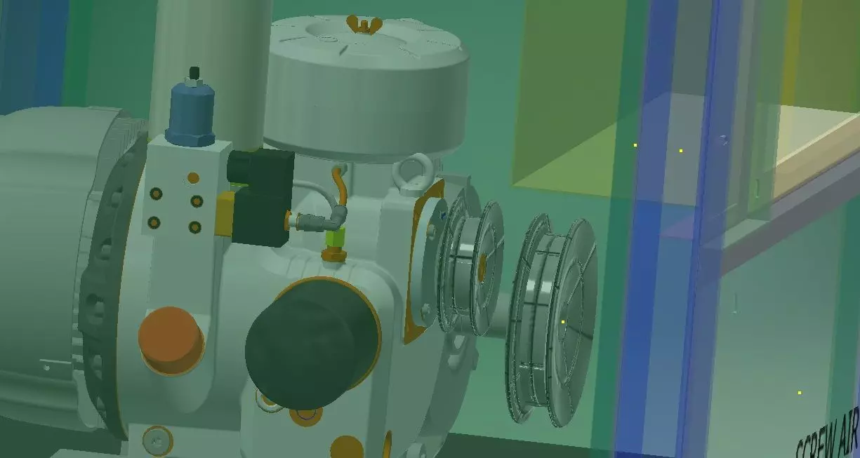 Compressor Chassis 10HP-7KW 3D model
