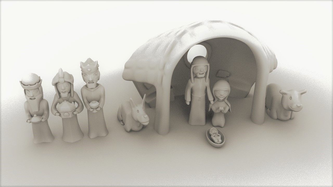 Christmas Nativity Set 3D print model_1