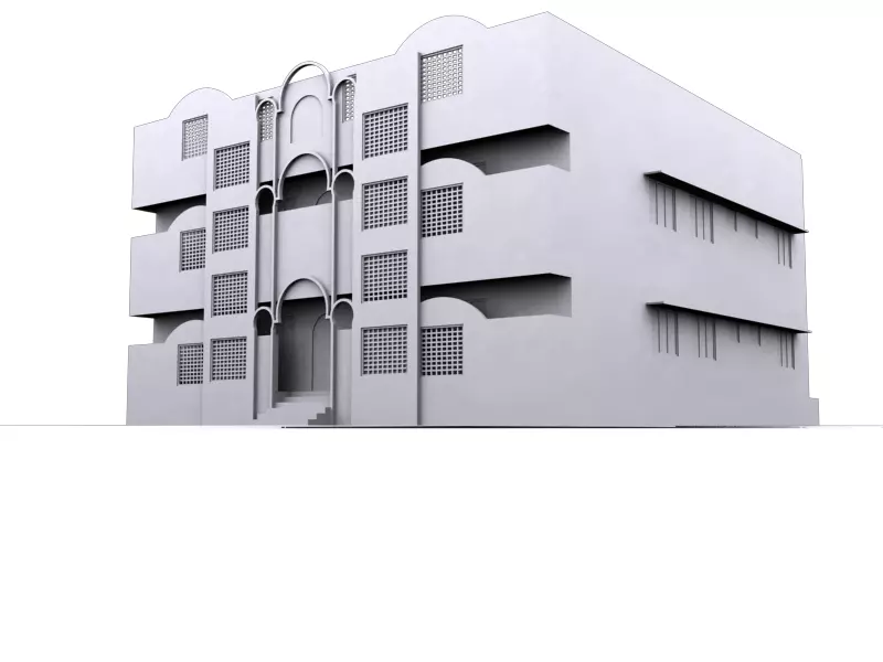 HOME 1 50X56 Elevation 3D model_0