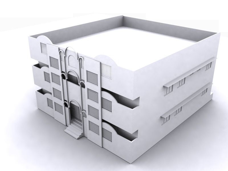 HOME 1 50X56 Elevation 3D model_1