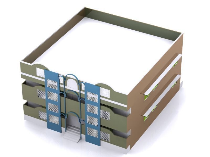 HOME 1 50X56 Elevation 3D model_3