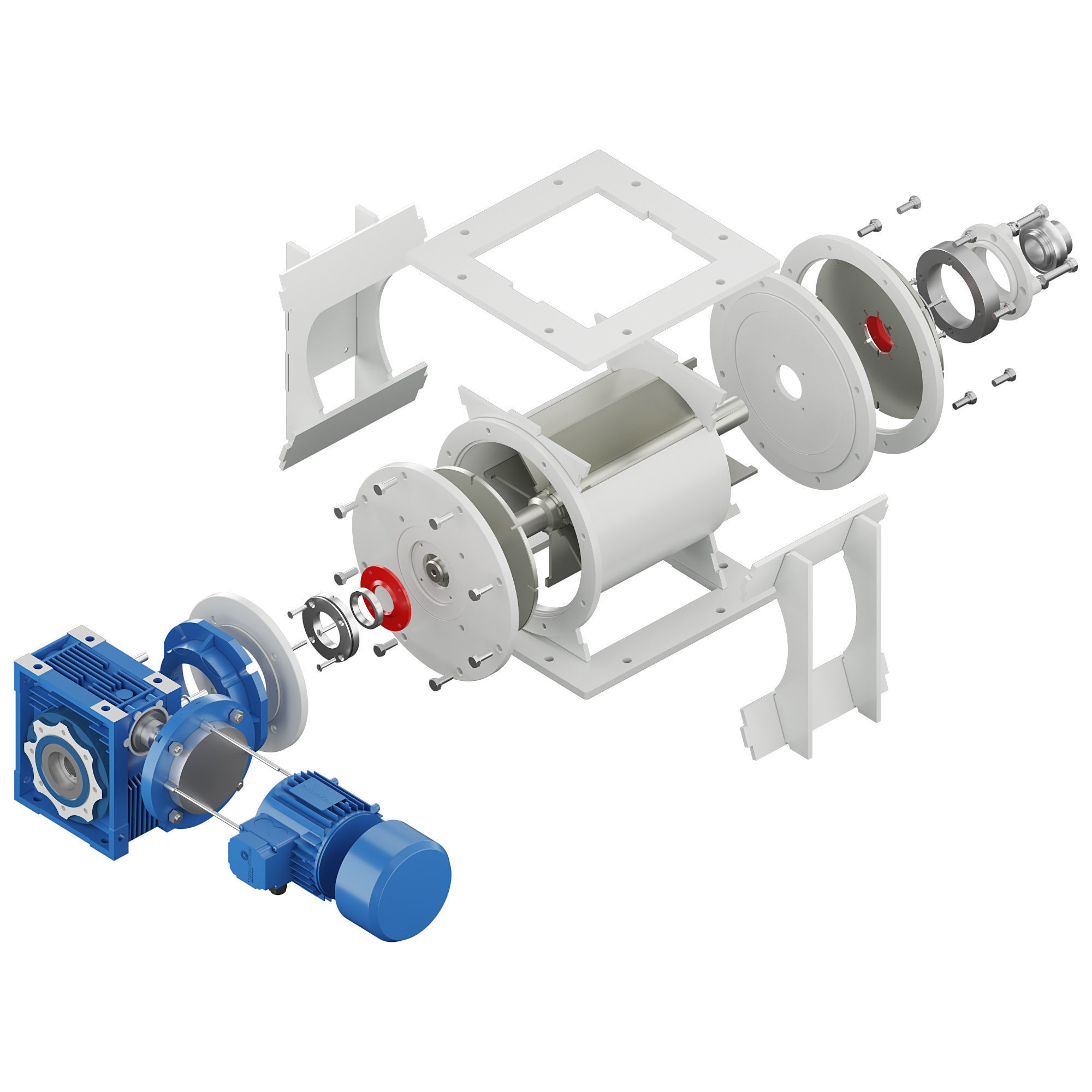 Rotary Feeder - Gate Lock - RP 210 ITALTECH 3D model_1