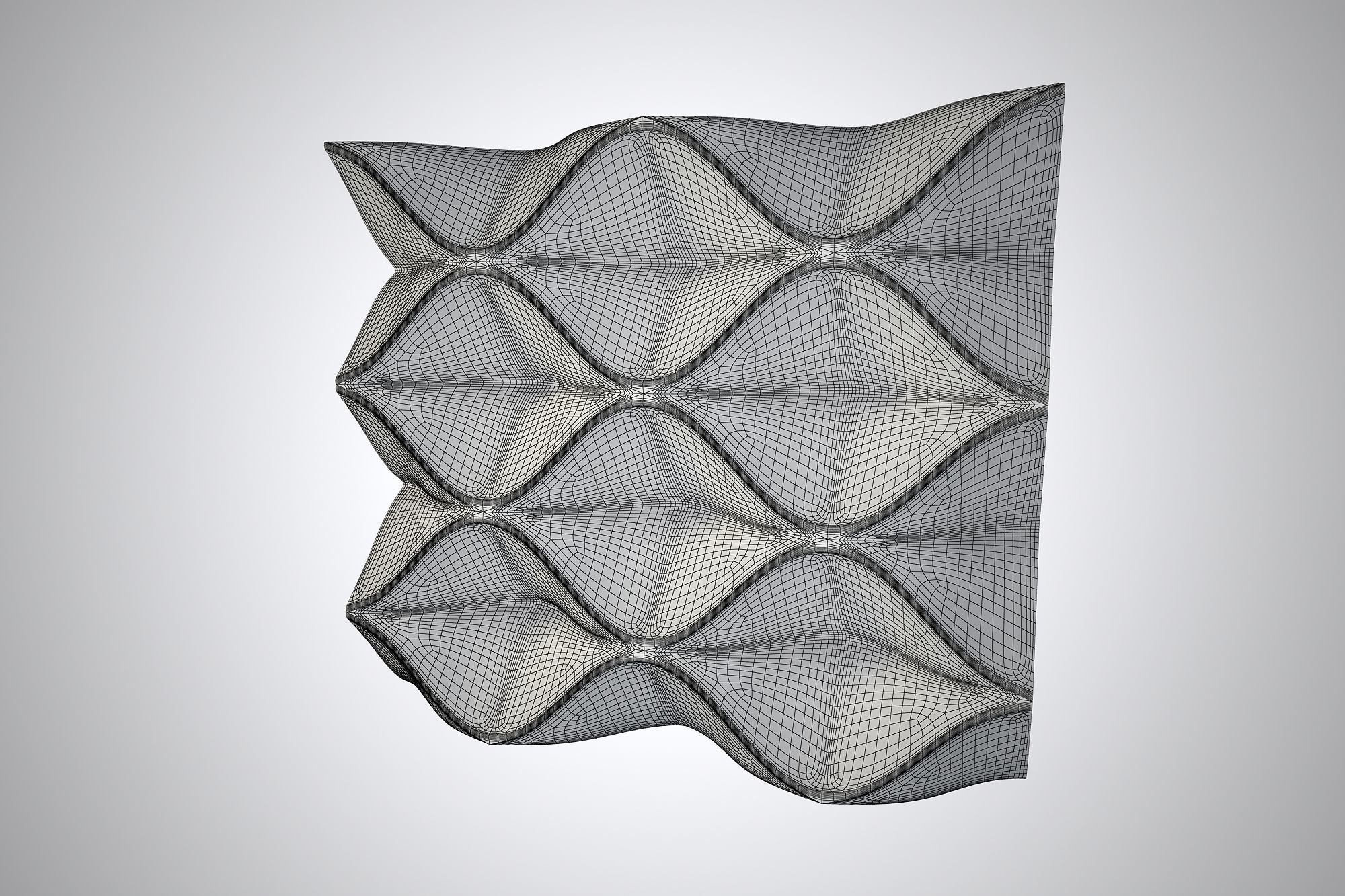 01 PARAMETIC PATTERN Low-poly 3D model_9