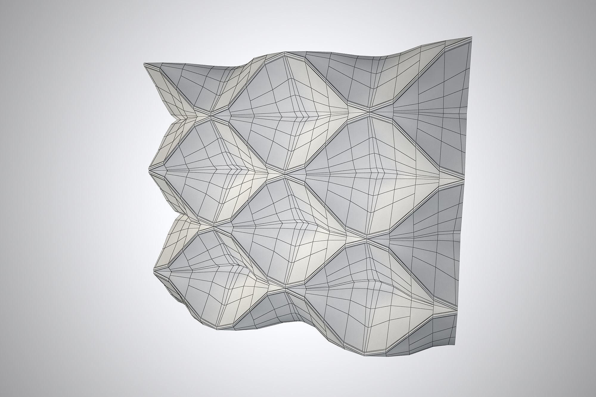 01 PARAMETIC PATTERN Low-poly 3D model_7