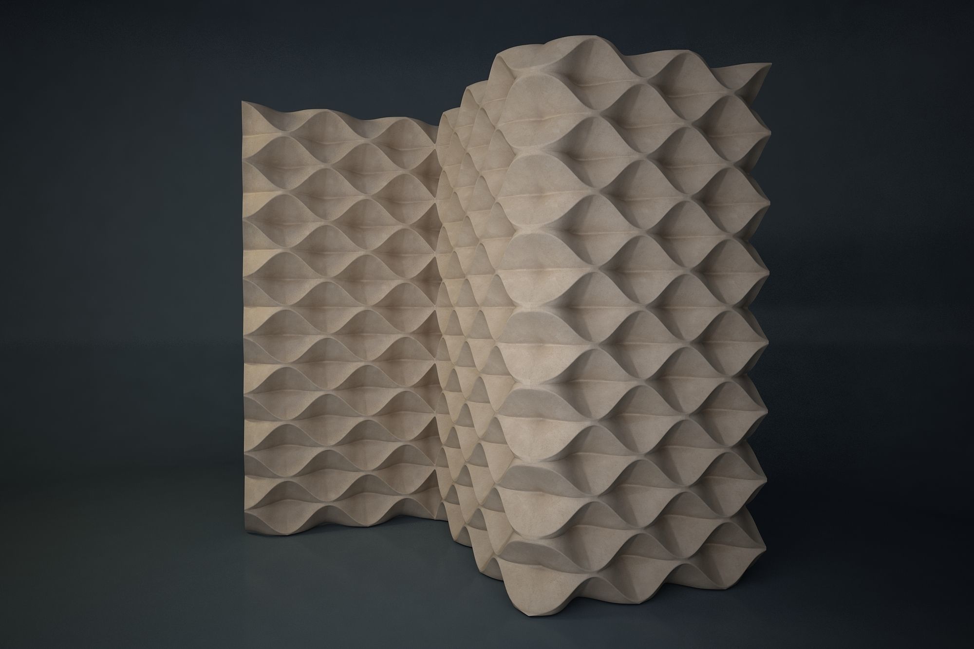 04 PARAMETIC PATTERN Low-poly 3D model_1