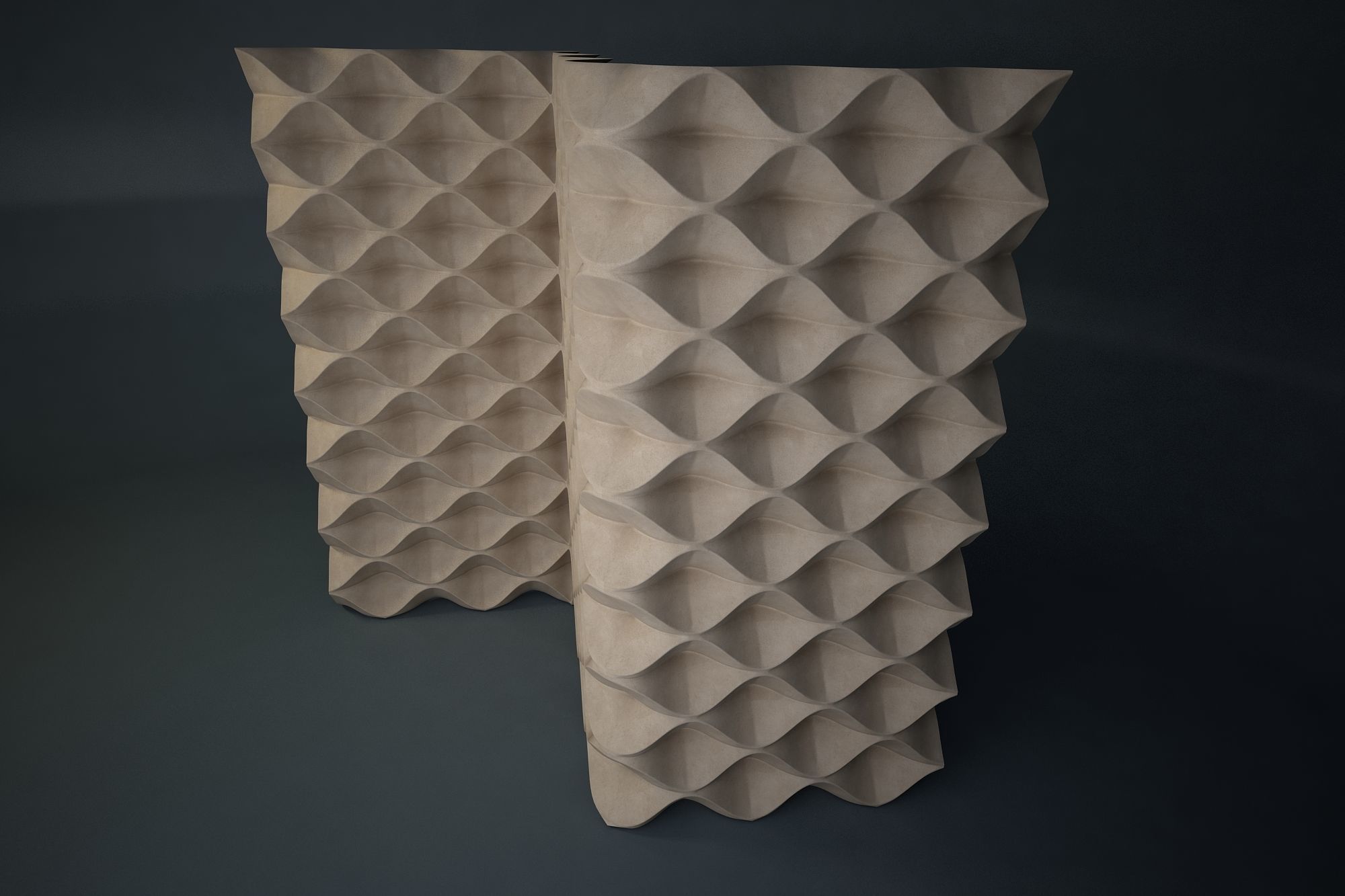 04 PARAMETIC PATTERN Low-poly 3D model_4