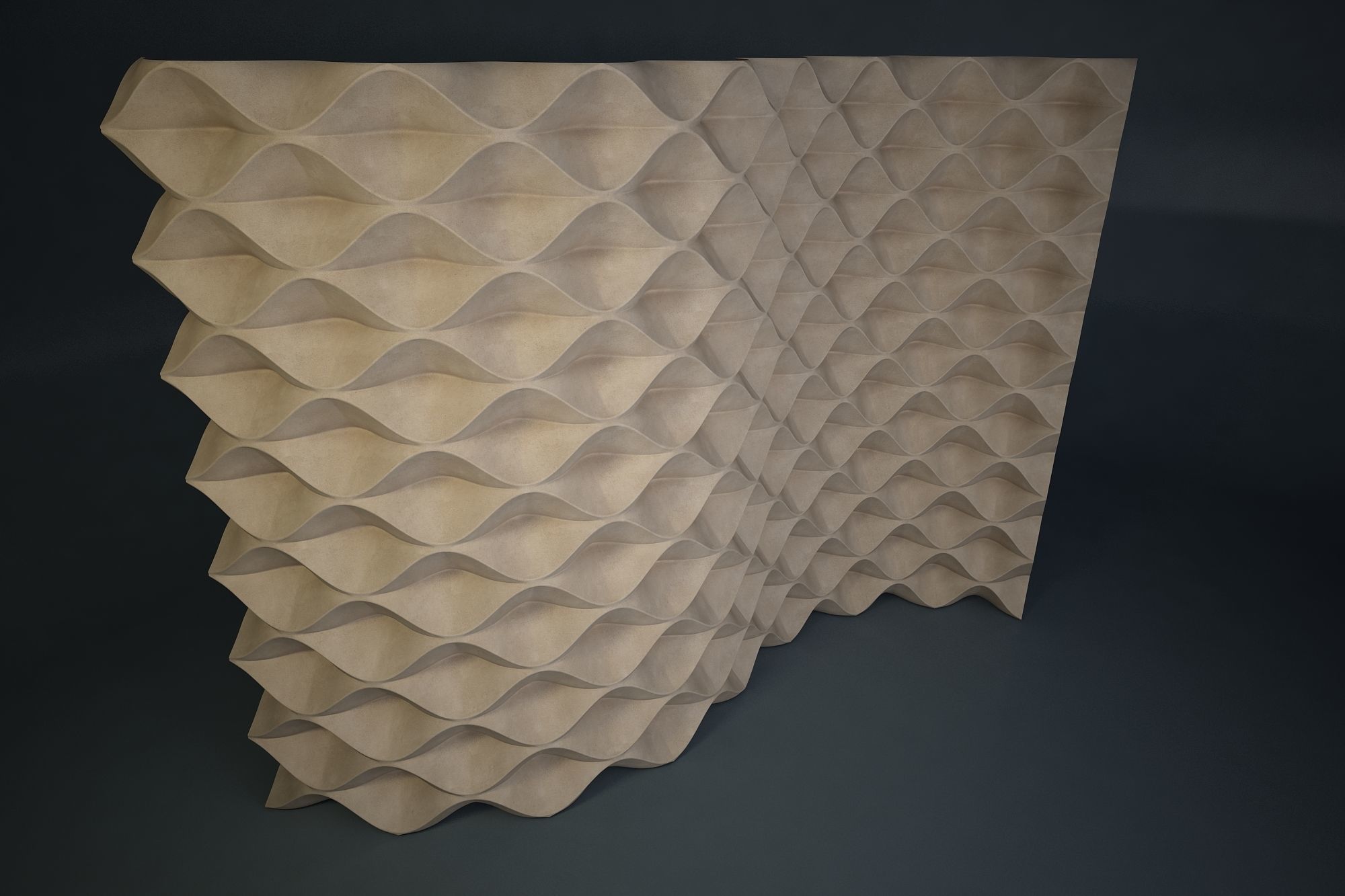06 PARAMETIC PATTERN Low-poly 3D model_3