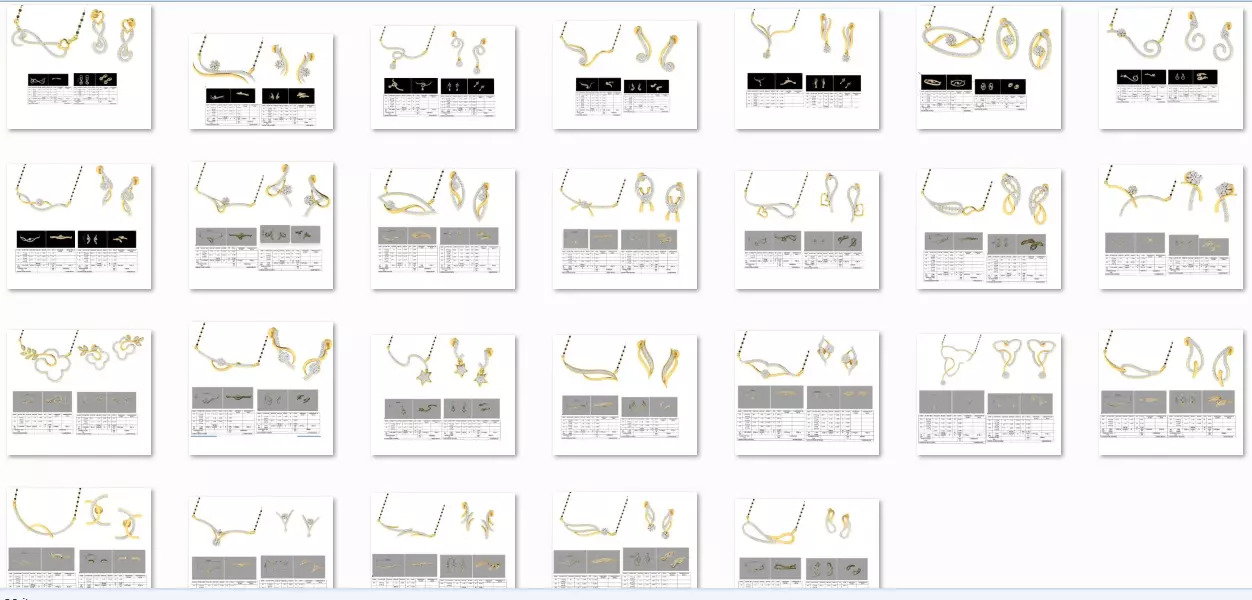 28 Pendant Earrings 3dm stl render details bulk purchase 3D print model