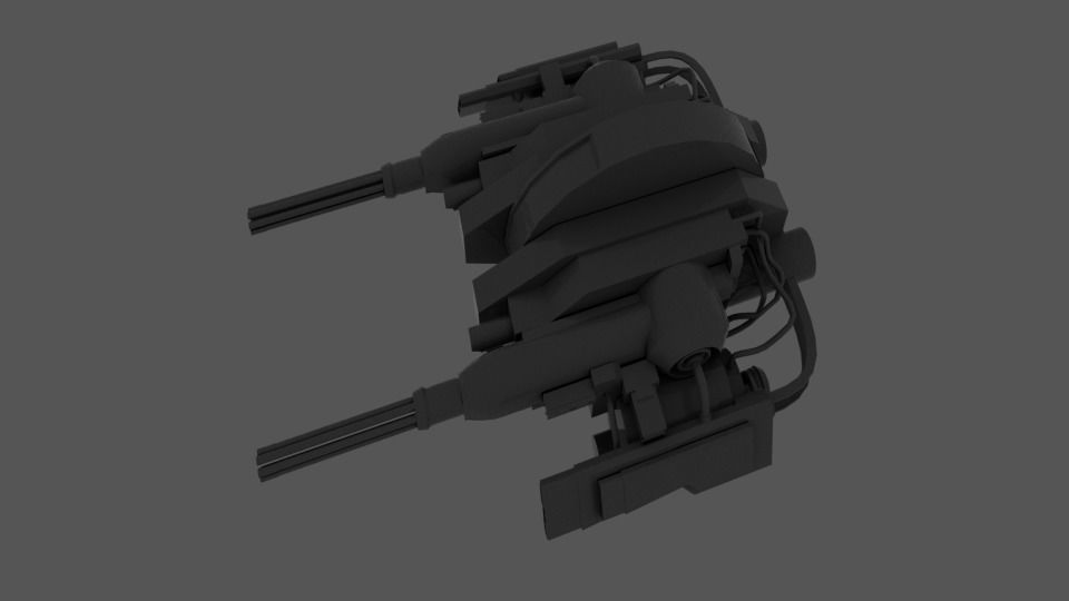 Heavygun machine gun Free 3D model_3
