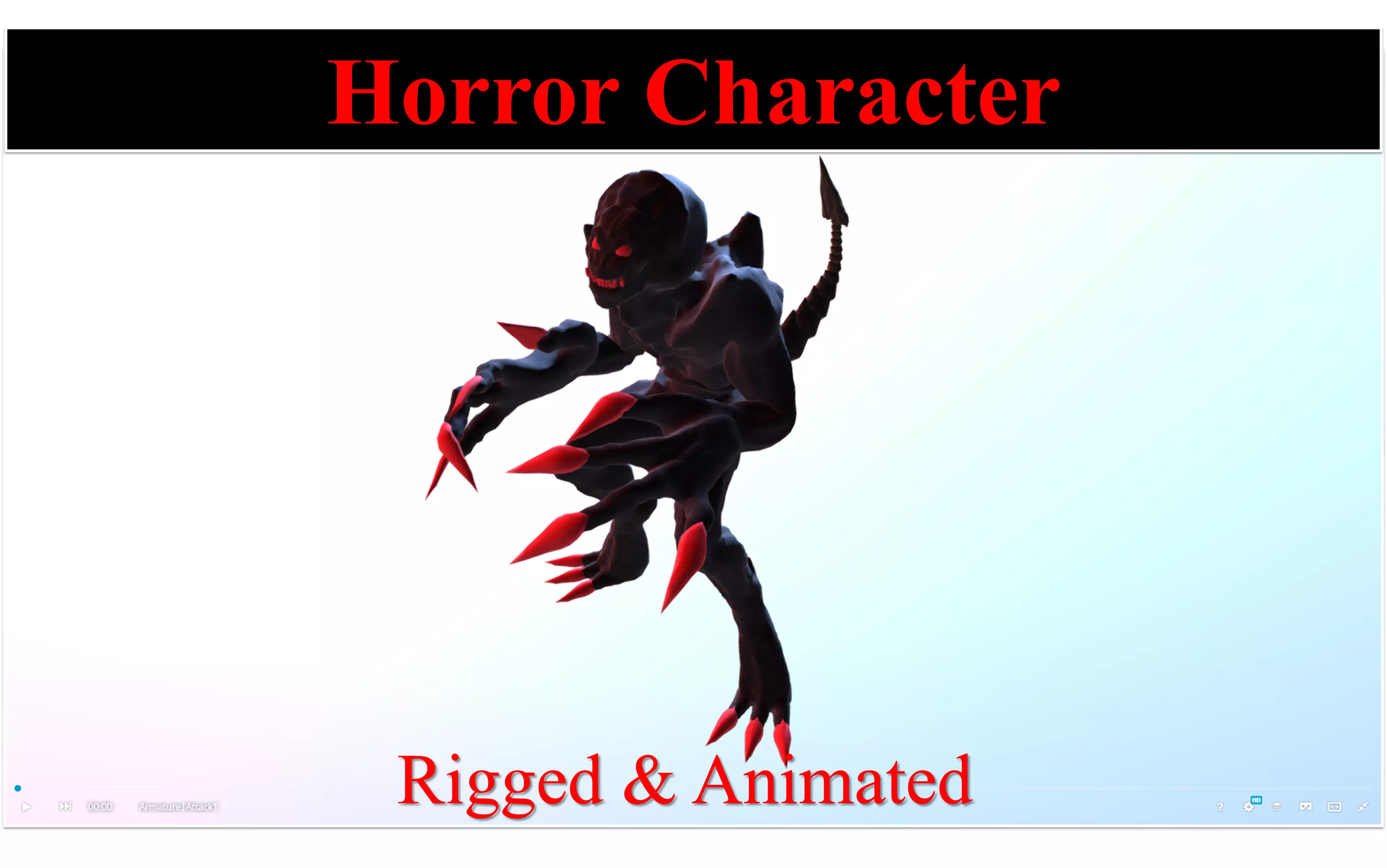 3D model Horror Character VR / AR / low-poly | CGTrader