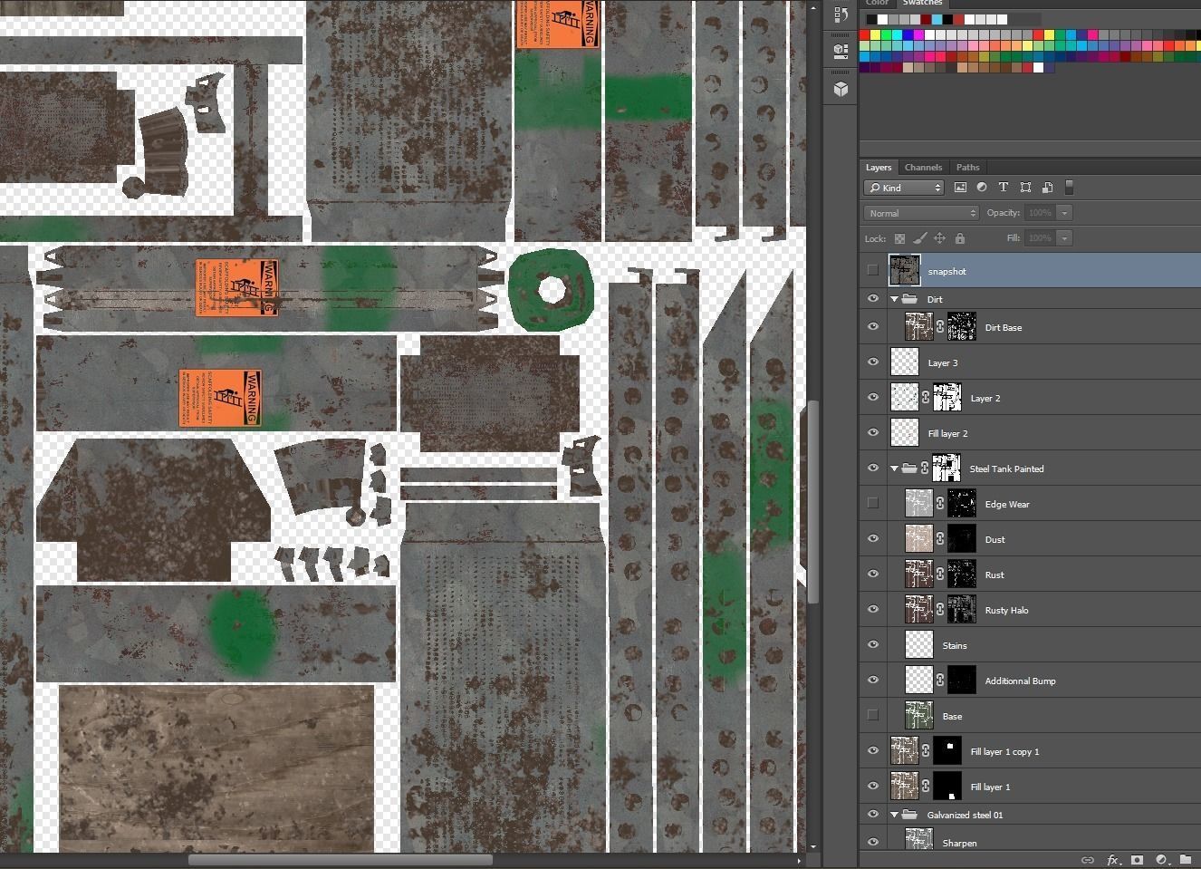 Modular Low poly Scaffold Low-poly 3D model_13