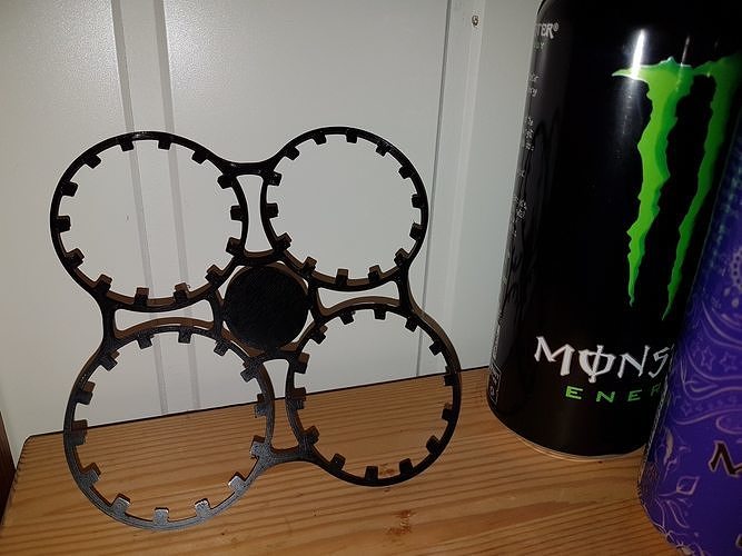 Reusable 4 can holder 3D print model