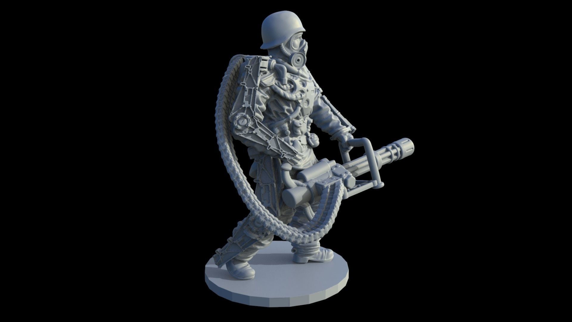 Heavy Soldier in 28 -32 mm scale Free 3D print model_10