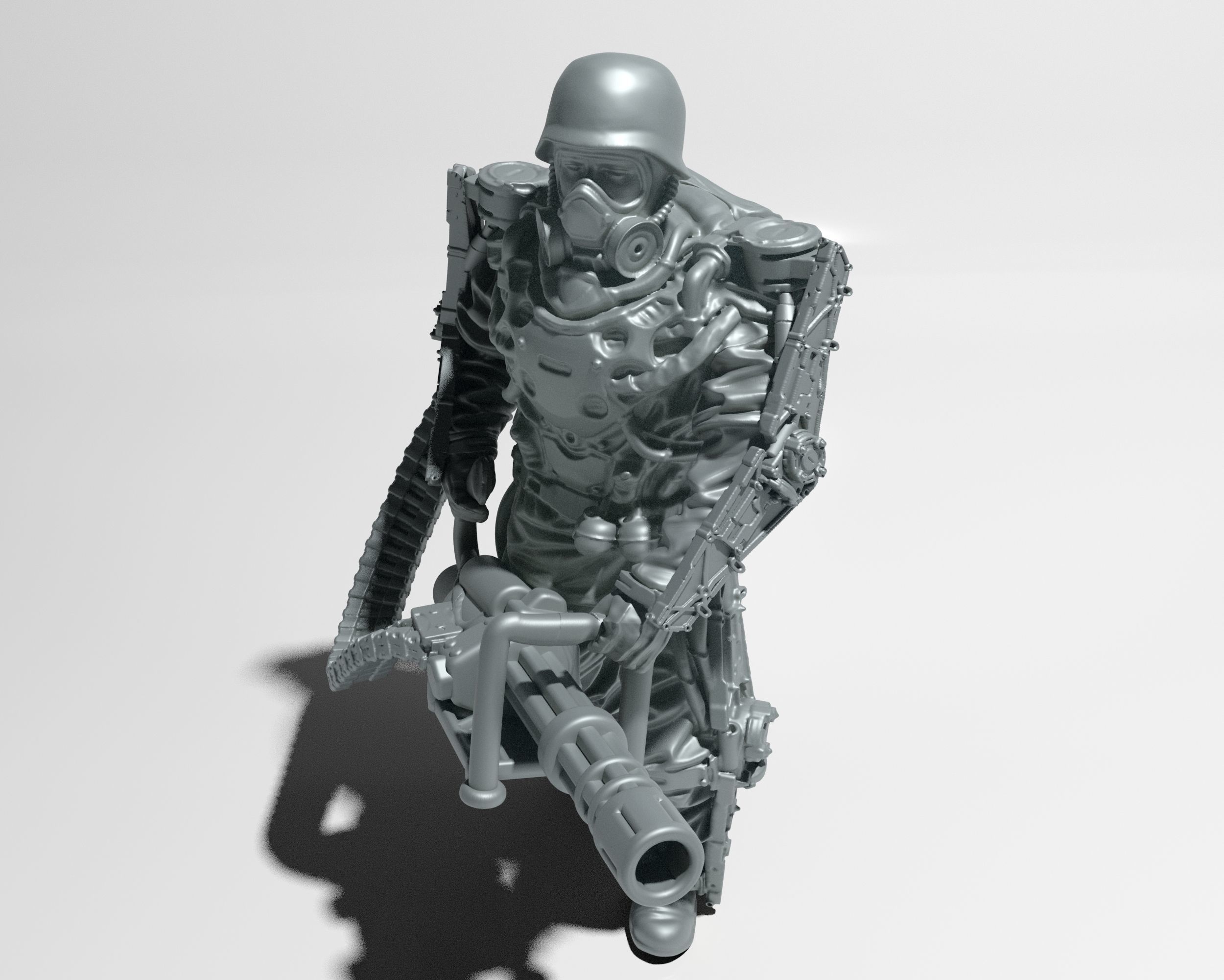 Heavy Soldier in 28 -32 mm scale Free 3D print model_2