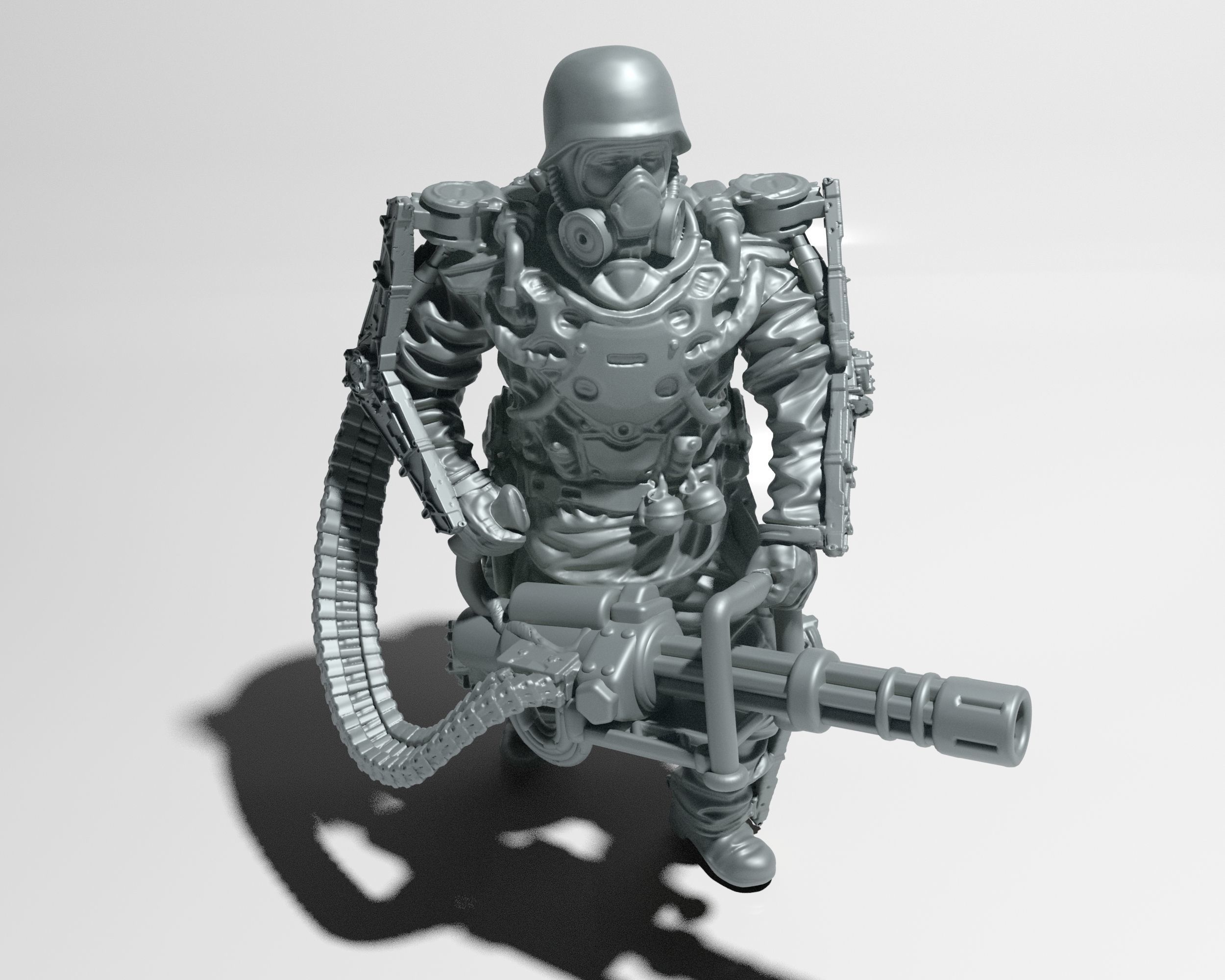 Heavy Soldier in 28 -32 mm scale Free 3D print model_1