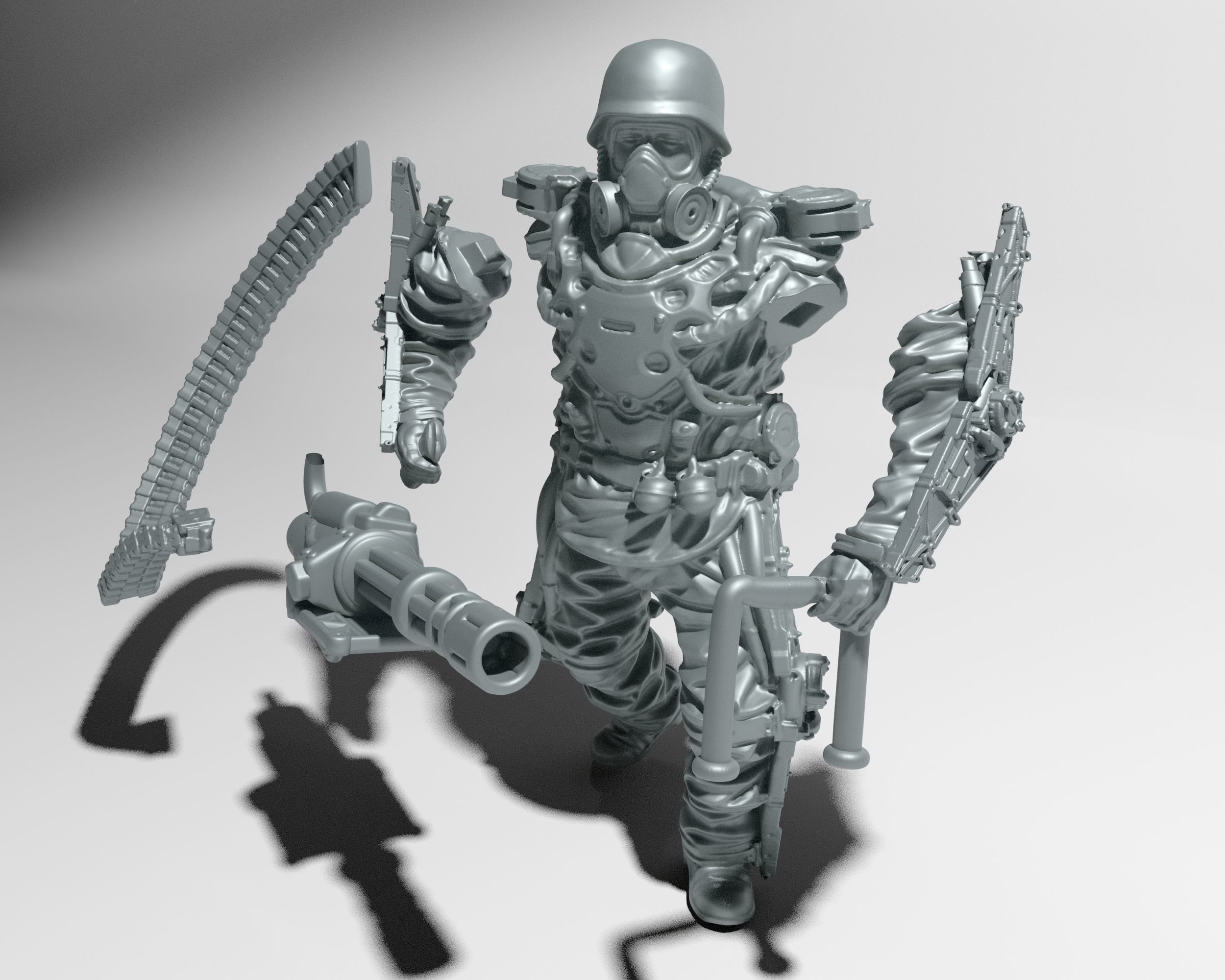 Heavy Soldier in 28 -32 mm scale Free 3D print model_6