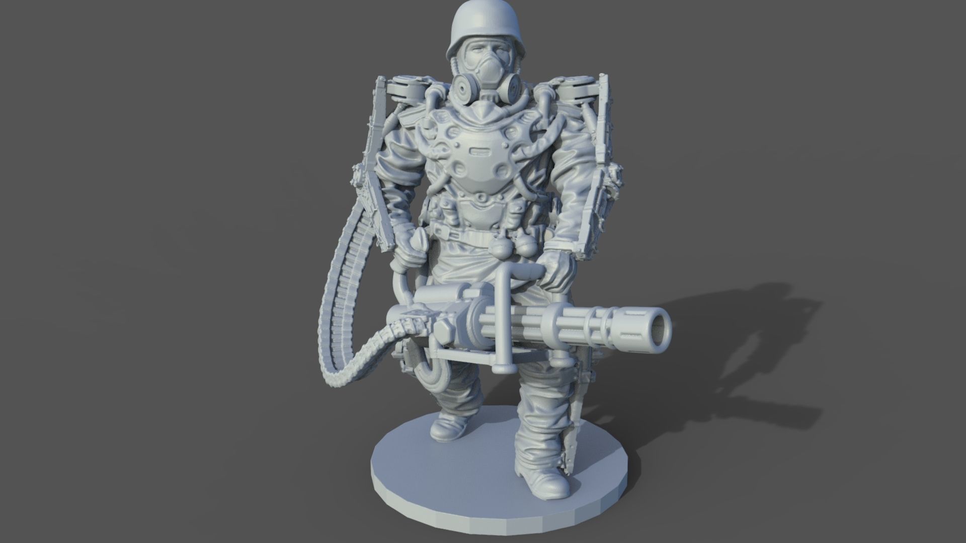 Heavy Soldier in 28 -32 mm scale Free 3D print model_9