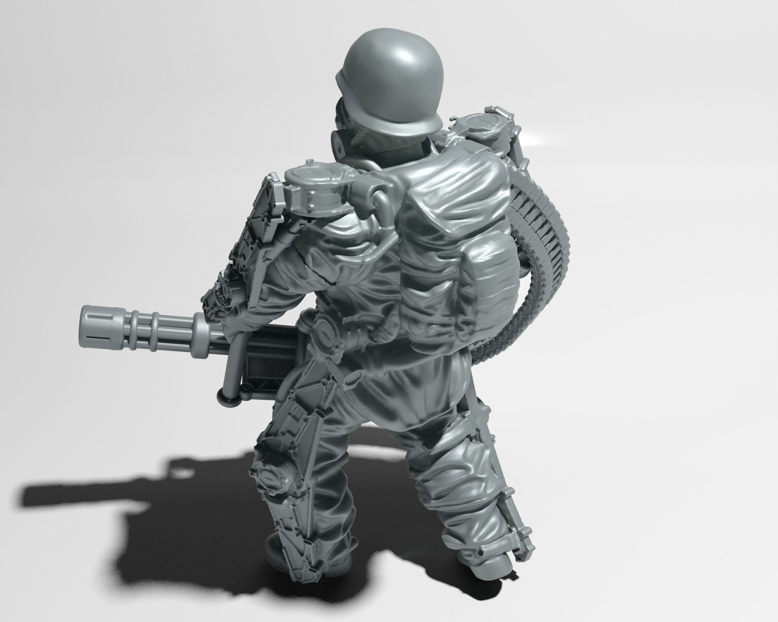 Heavy Soldier in 28 -32 mm scale Free 3D print model_4