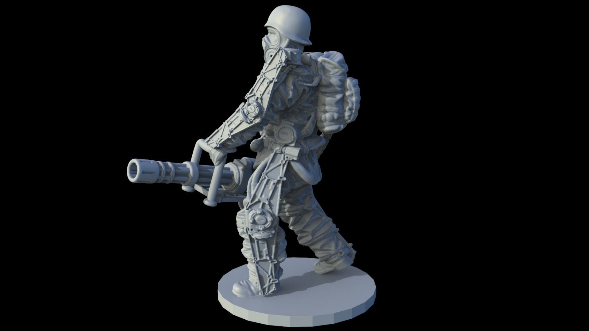 Heavy Soldier in 28 -32 mm scale Free 3D print model_13