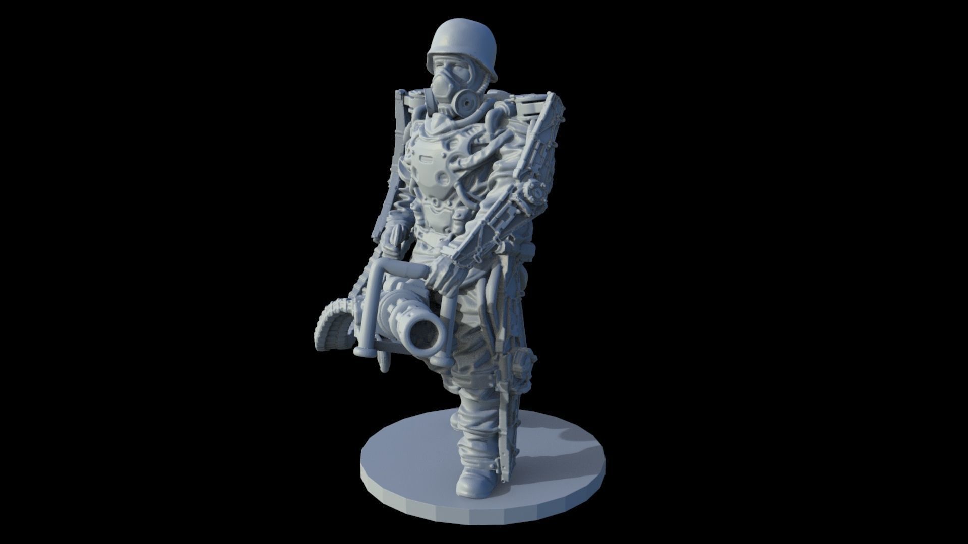 Heavy Soldier in 28 -32 mm scale Free 3D print model_7