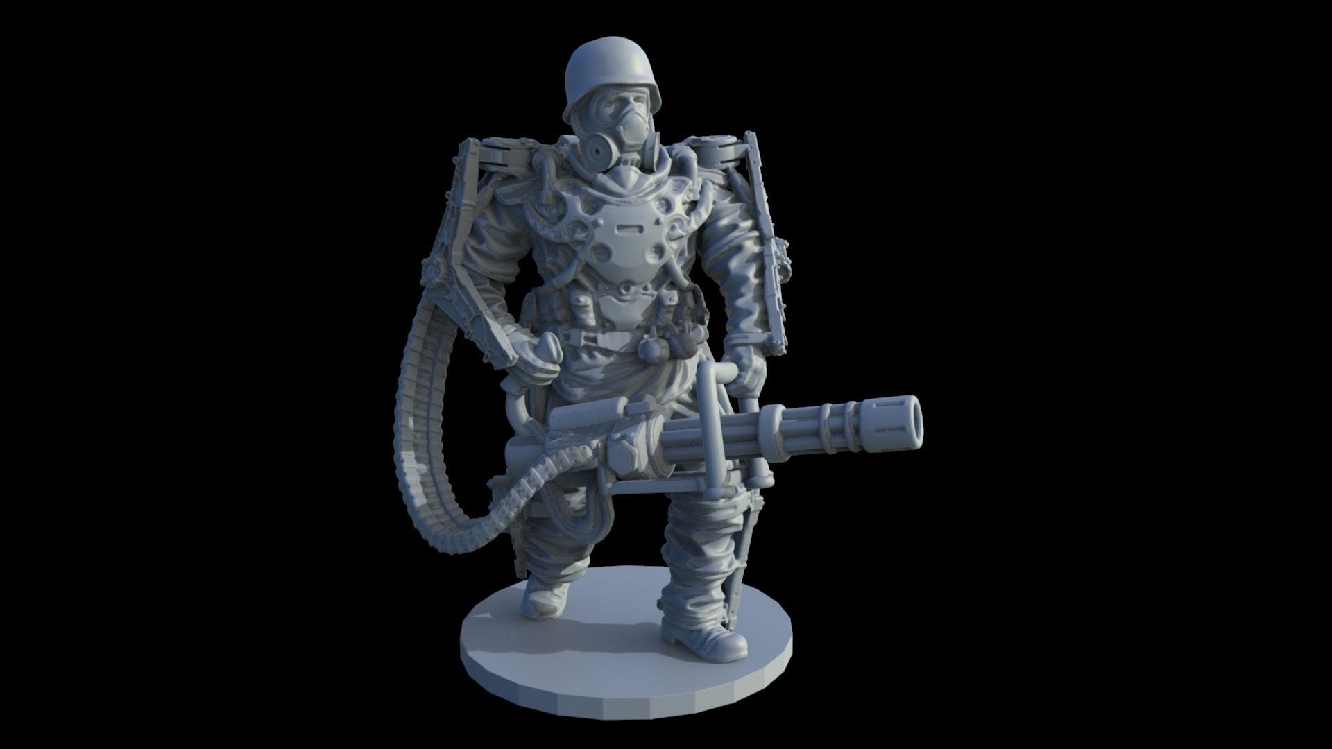 Heavy Soldier in 28 -32 mm scale Free 3D print model_12