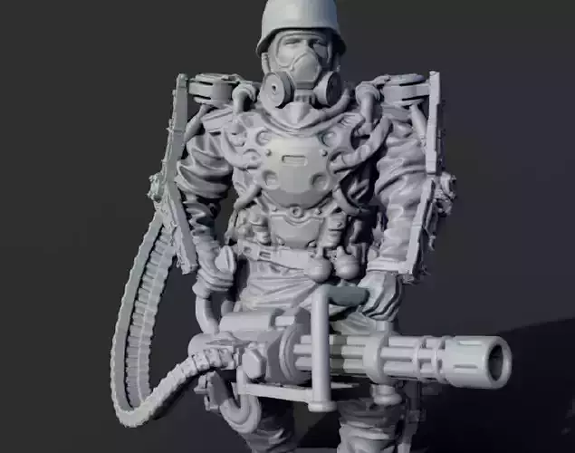Heavy Soldier in 28 -32 mm scale Free 3D print model