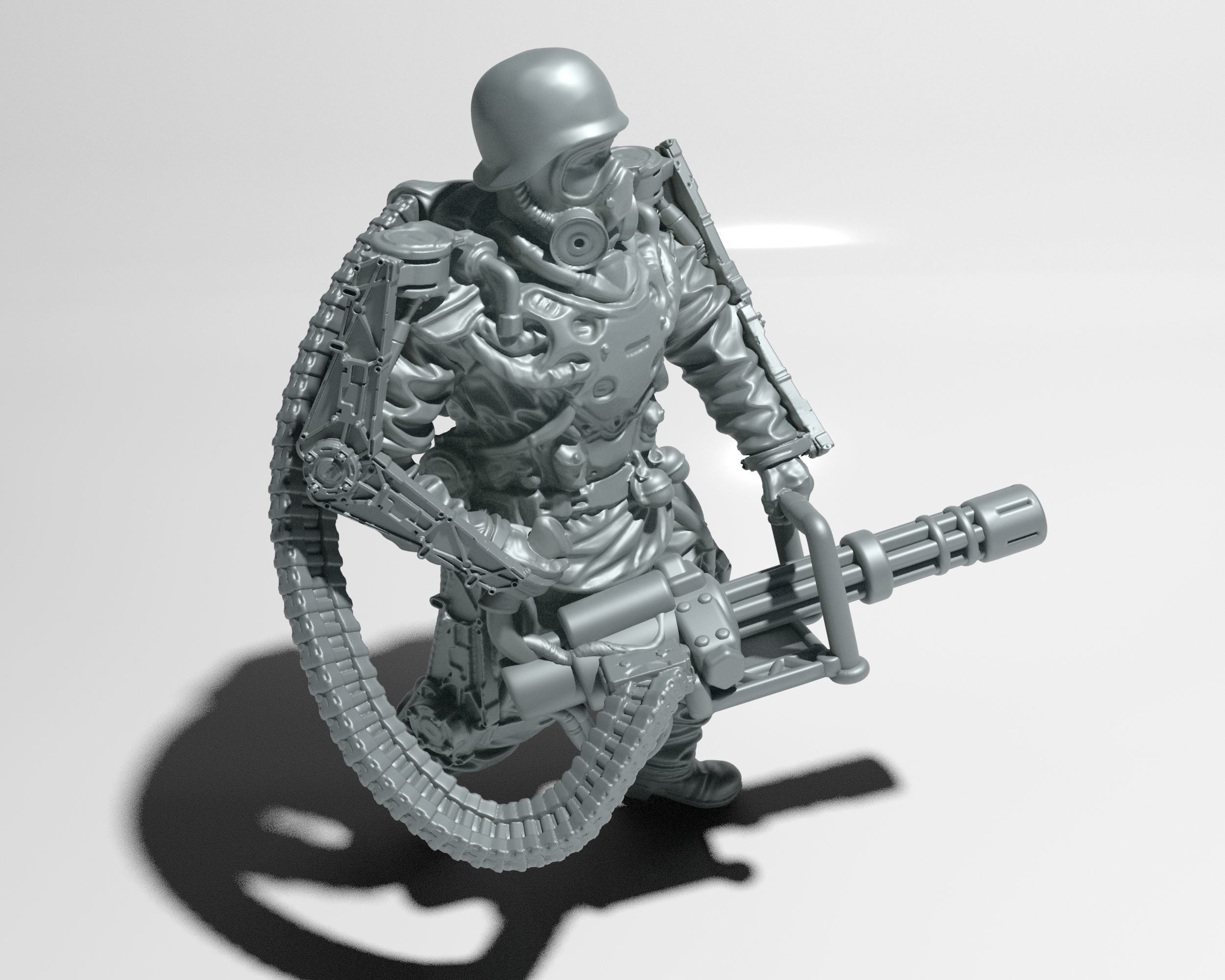 Heavy Soldier in 28 -32 mm scale Free 3D print model_3