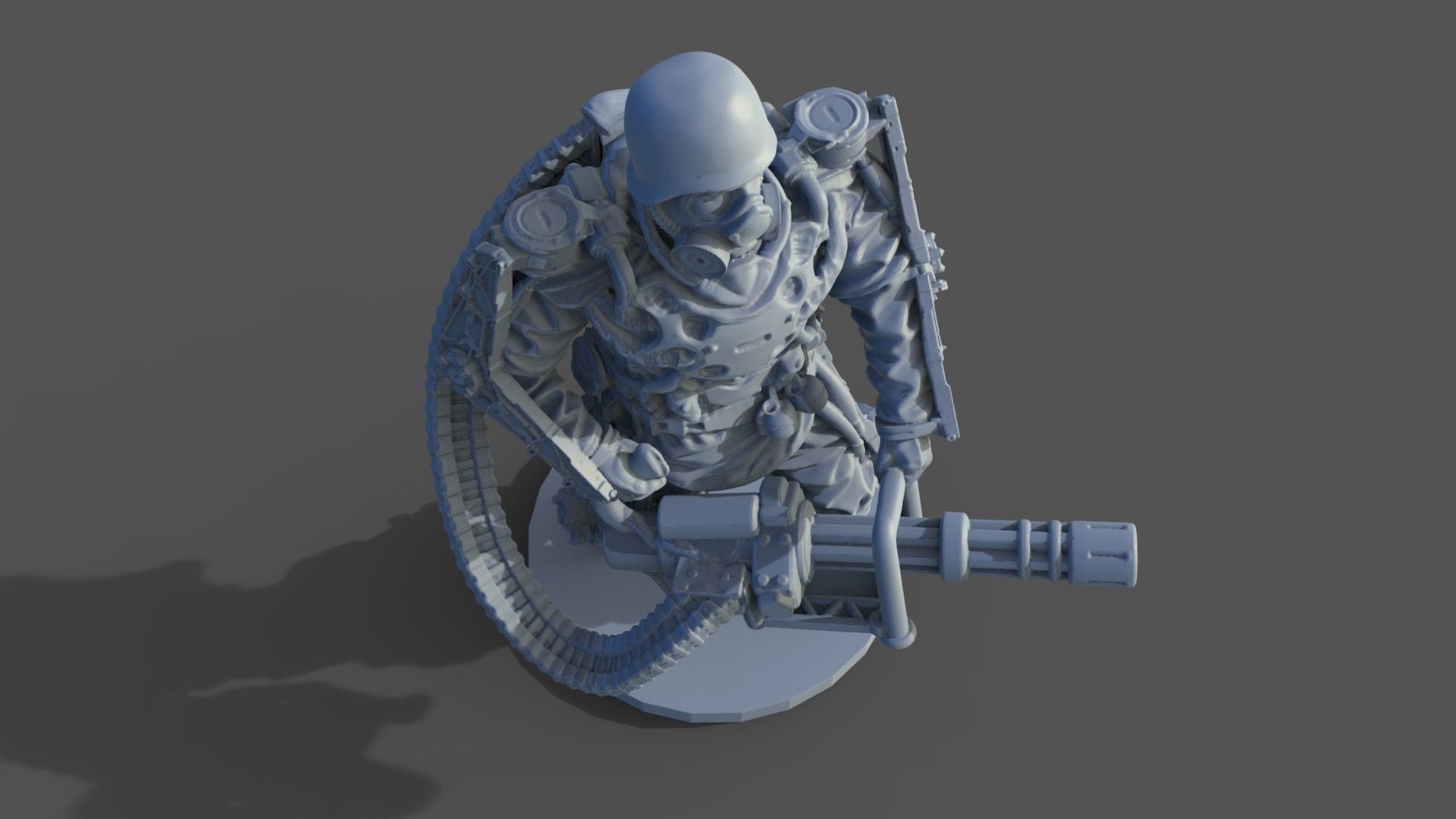 Heavy Soldier in 28 -32 mm scale Free 3D print model_8