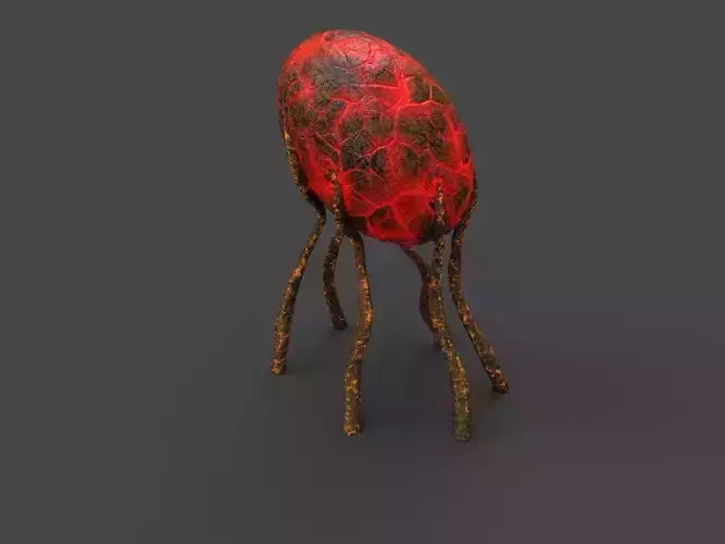 Alien Flora  Low-poly 3D model