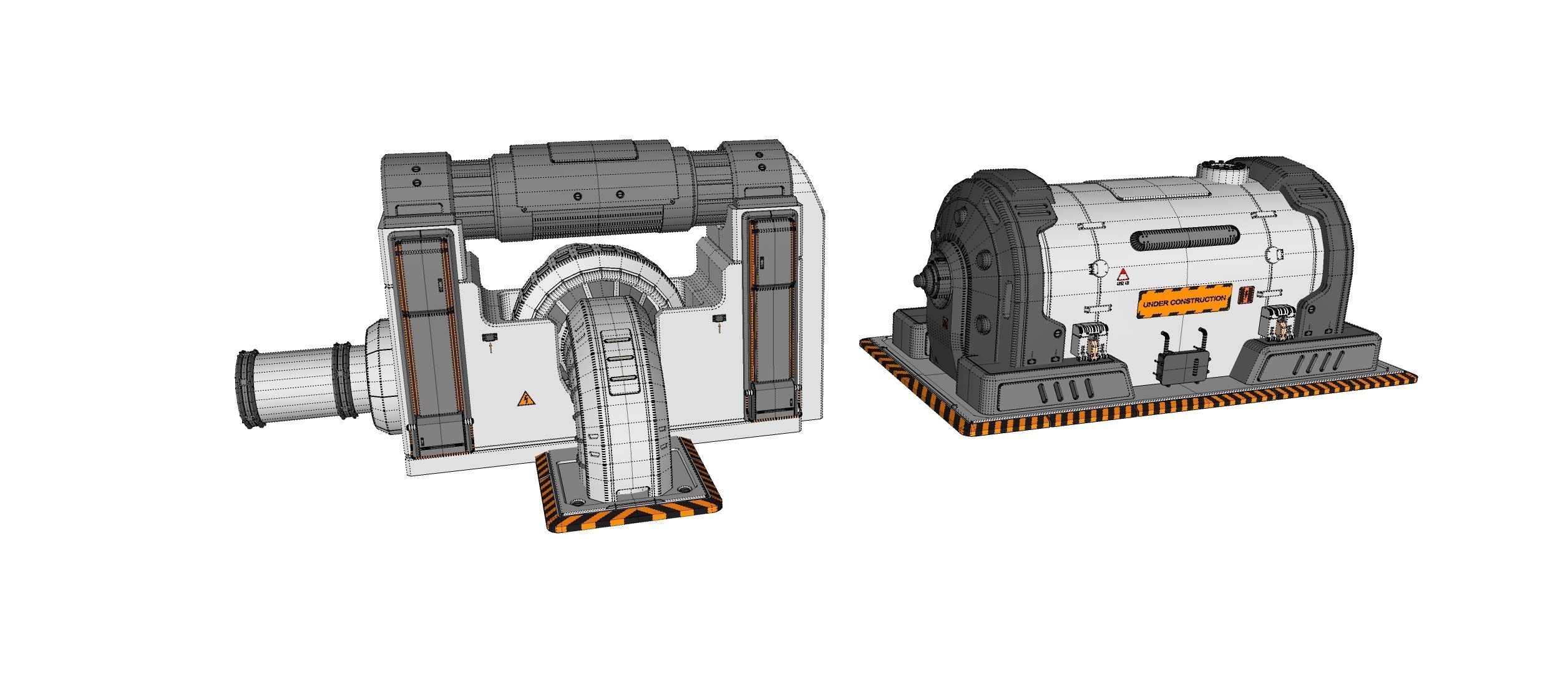 sci-fi Architecture kitbash 3 3D model_27